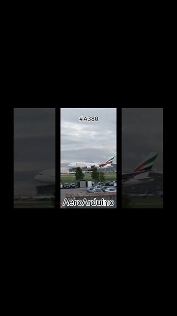 Watch Huge Emirates Giant #A380 Landing #Aviation #Fly #AeroArduino