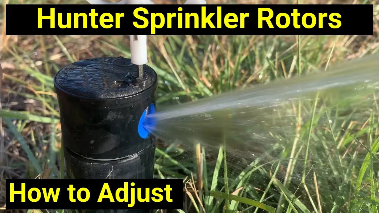 Hunter Irrigation ● How to Adjust Sprinkler Rotors Yourself ✅