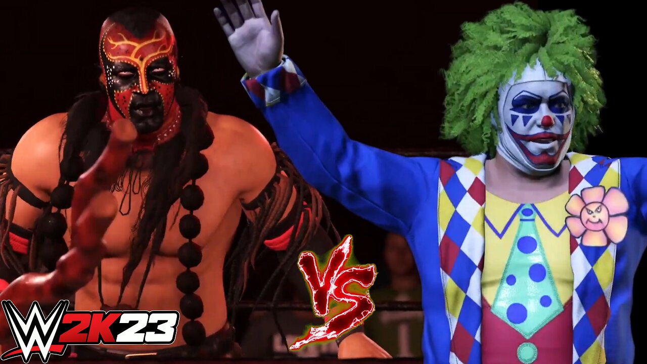 Boogeyman vs Doink the Clown - WWE 2k23 Full Gameplay