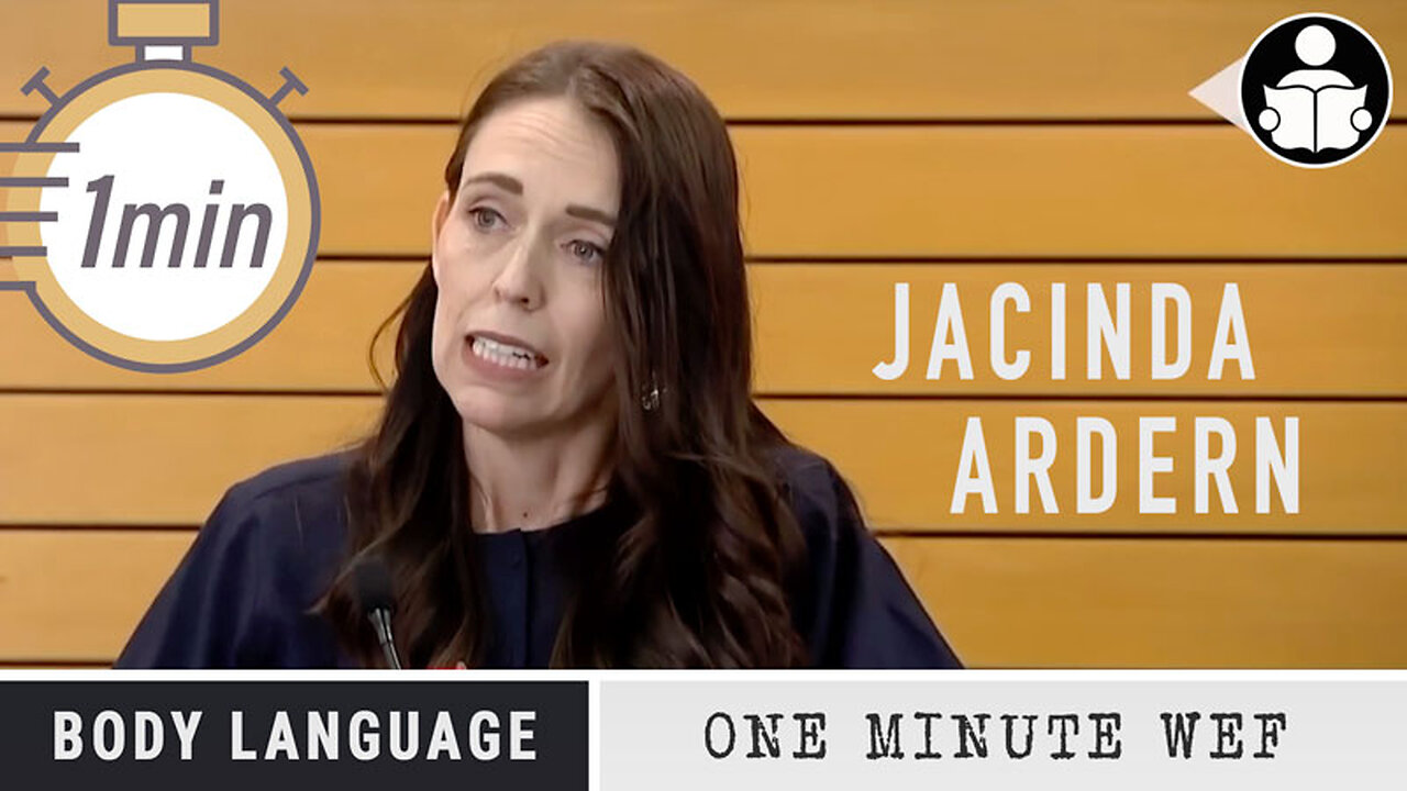 Body Language - Jacinda Ardern, 1 Minute WEF