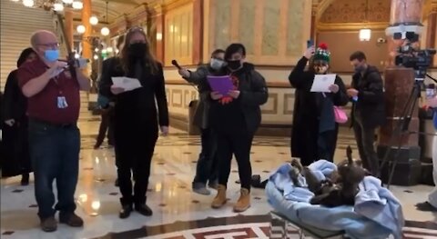 Baby satan is introduced at Illinois Capital building