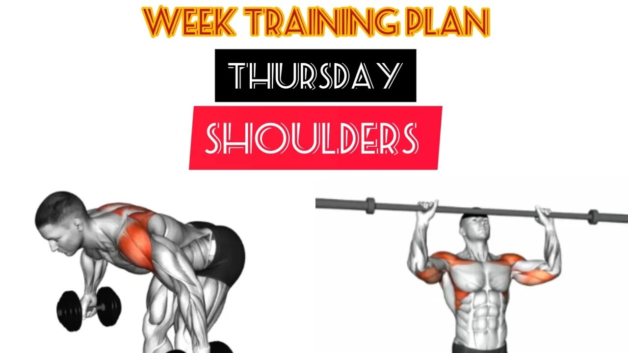 Week training plan: Thursday-Shoulders