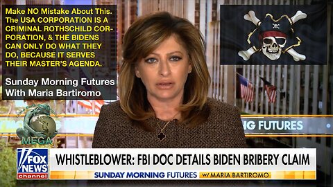 THE USA CORPORATION IS A CRIMINAL ROTHSCHILD CORPORATION & THE BIDENS CAN ONLY DO WHAT THEY DO, BECAUSE IT SERVES THEIR MASTER’S AGENDA. Sunday Morning Futures With Maria Bartiromo | BREAKING FOX NEWS