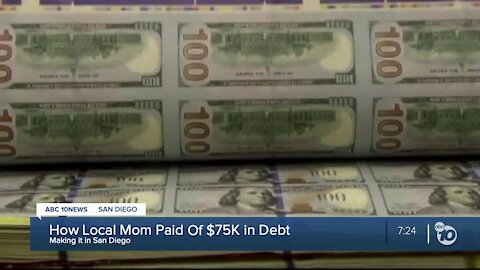 San Diego mom pays down $75k in debt