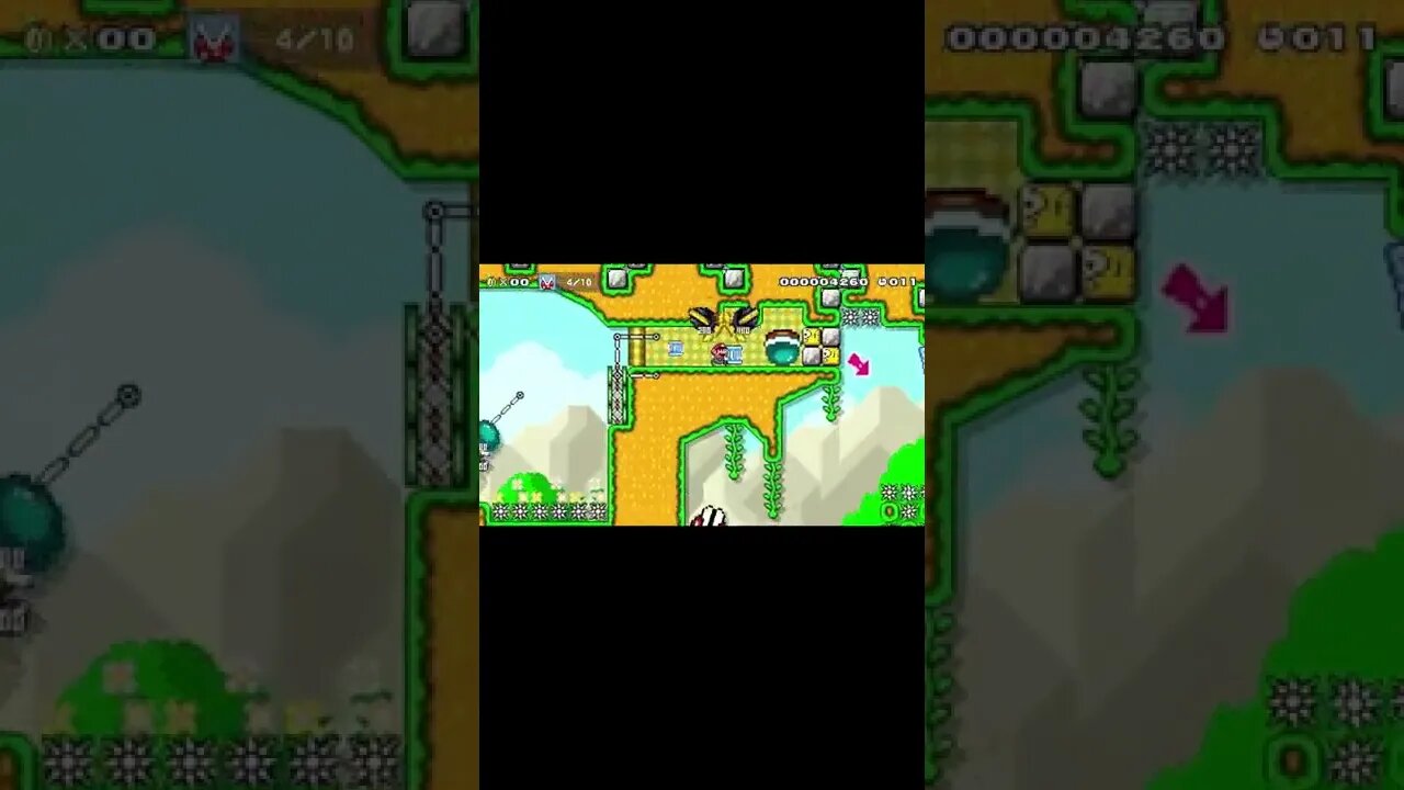 Less than 1% of people who try this can do it! Watch the timer at the end #supermariomaker2 #shorts