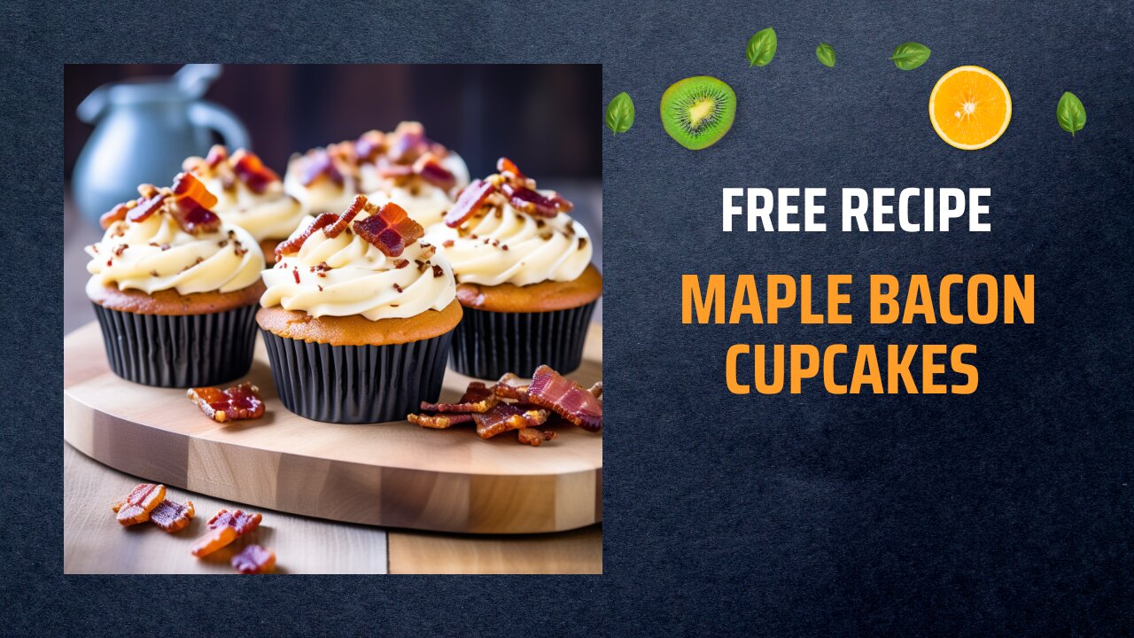 Free Maple Bacon Cupcakes Recipe 🥓🧁Free Ebooks +Healing Frequency🎵