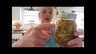 Easy and delicious bread and butter pickles from my garden!