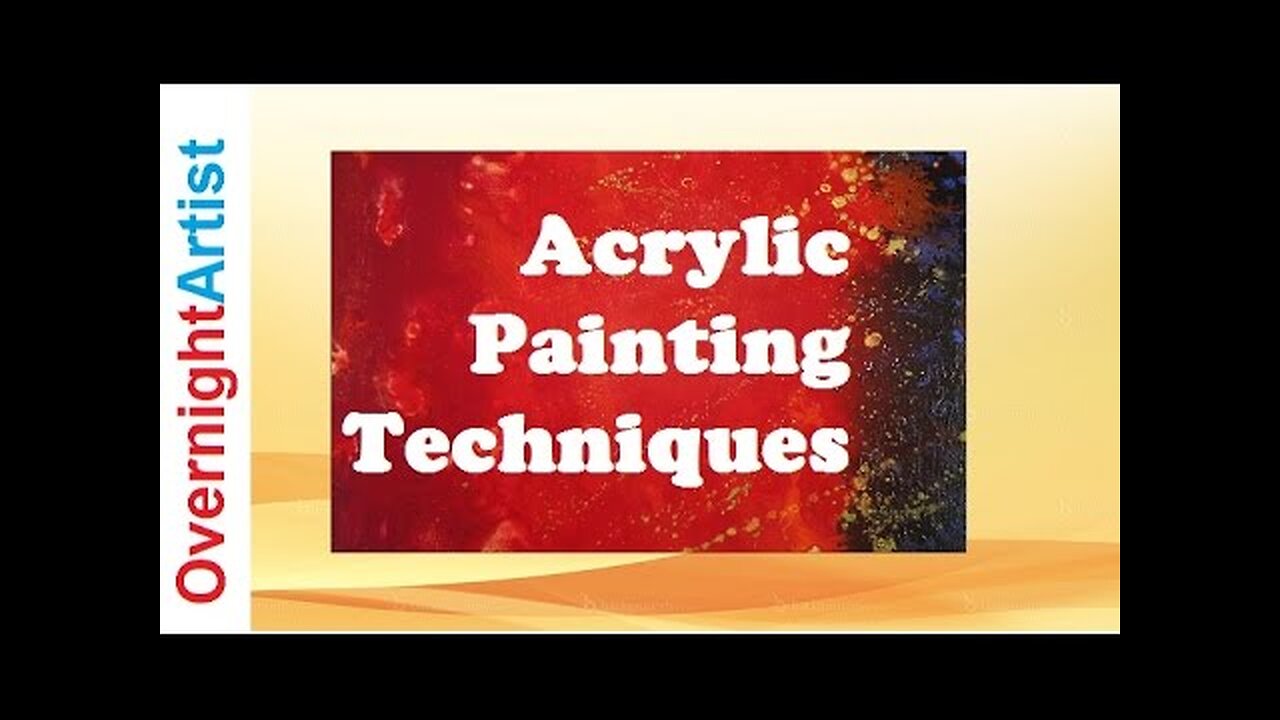 Acrylic Painting Techniques Abstract Background Tips