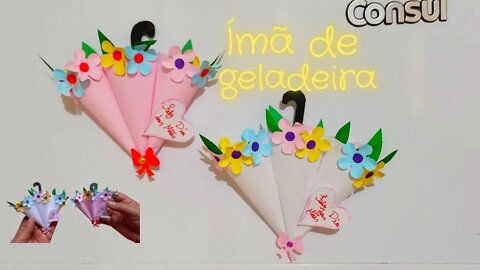 SOMBRINHA DE PAPEL!ÍMÃ DE GELADEIRA! MOLDE NA DESCRIÇÃO!SE INSCREVAM NO CANAL!VÍDEOS INCRÍVEIS VIRÃO