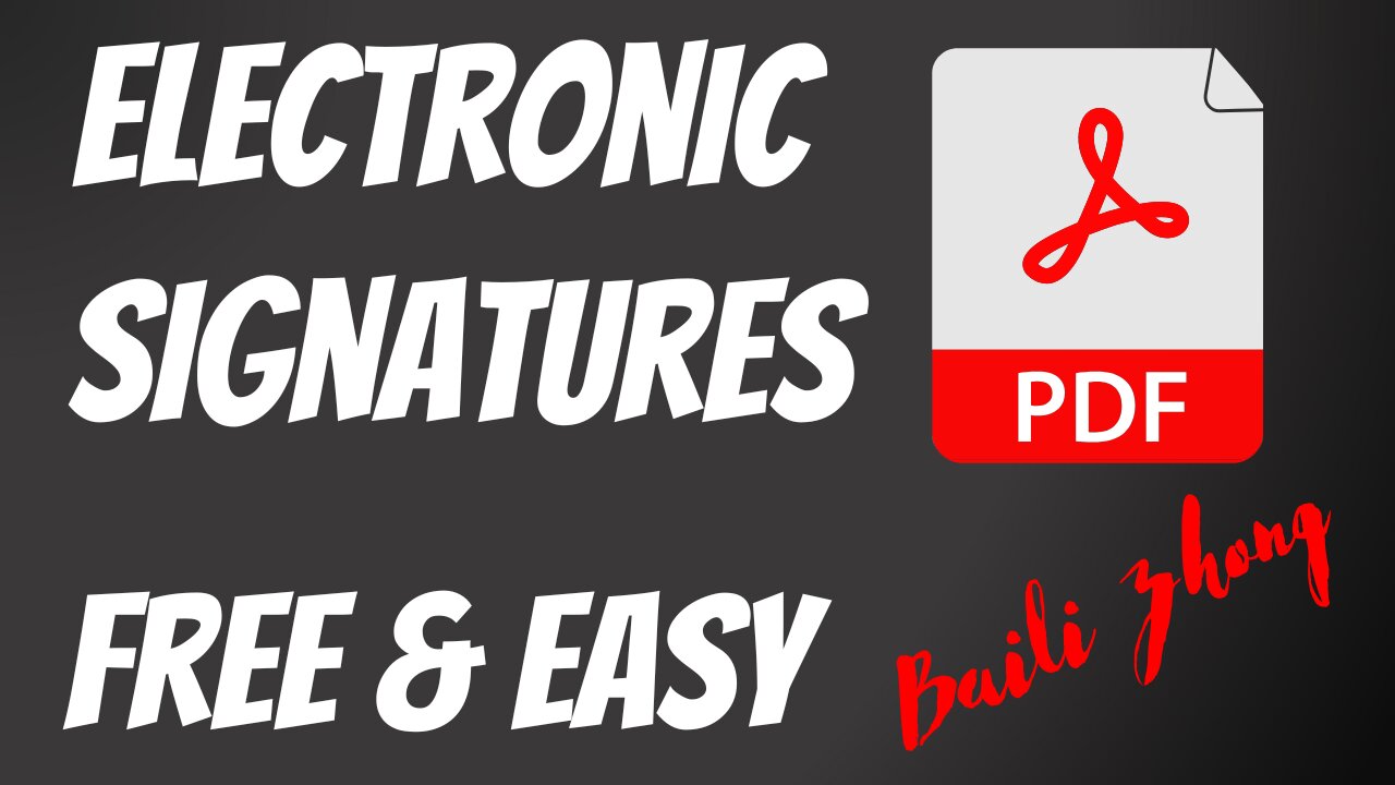 Signing PDFs | Free and Easy Options for Electronic Signatures