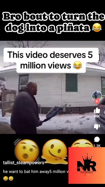 Neighbor defends against dog 🐶