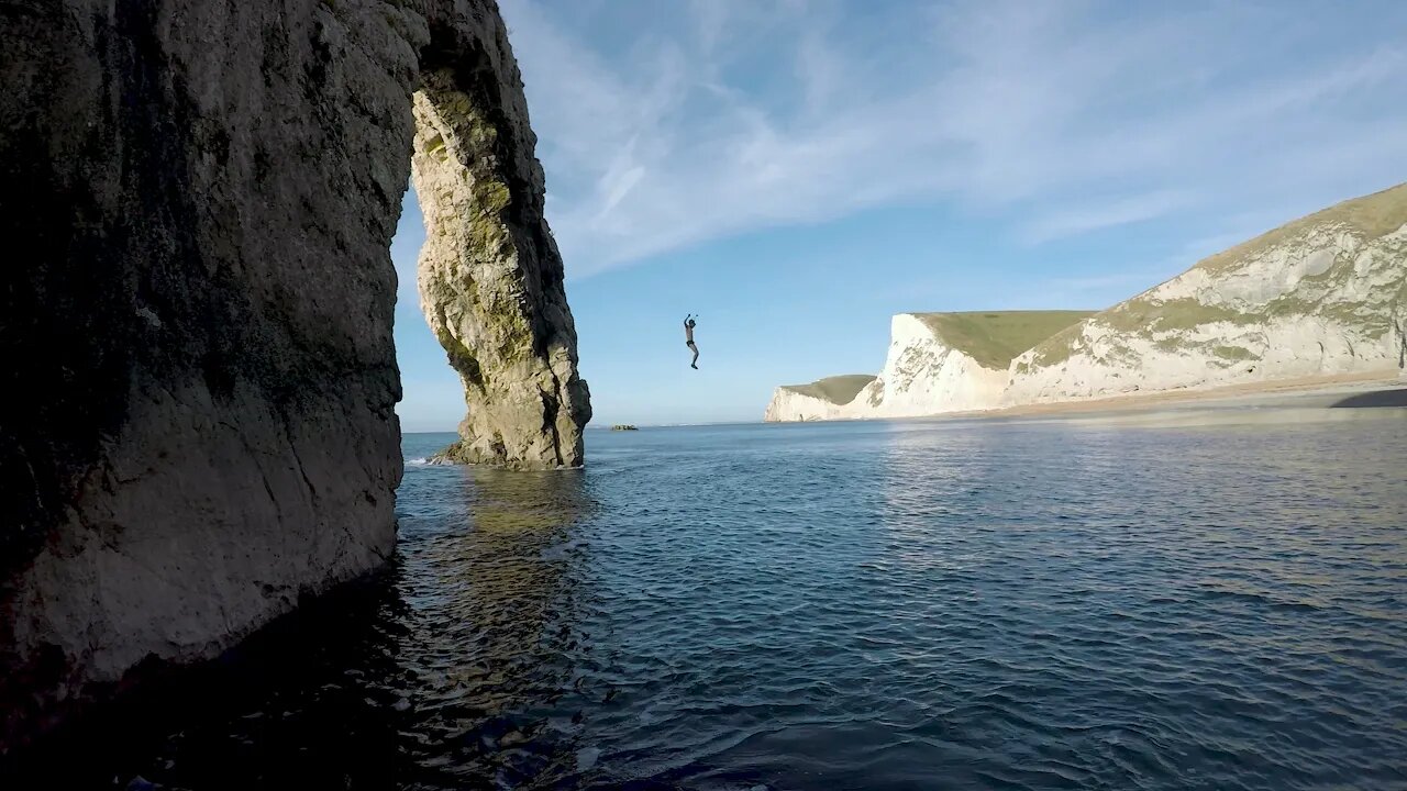 Jumping from durdle door #shorts