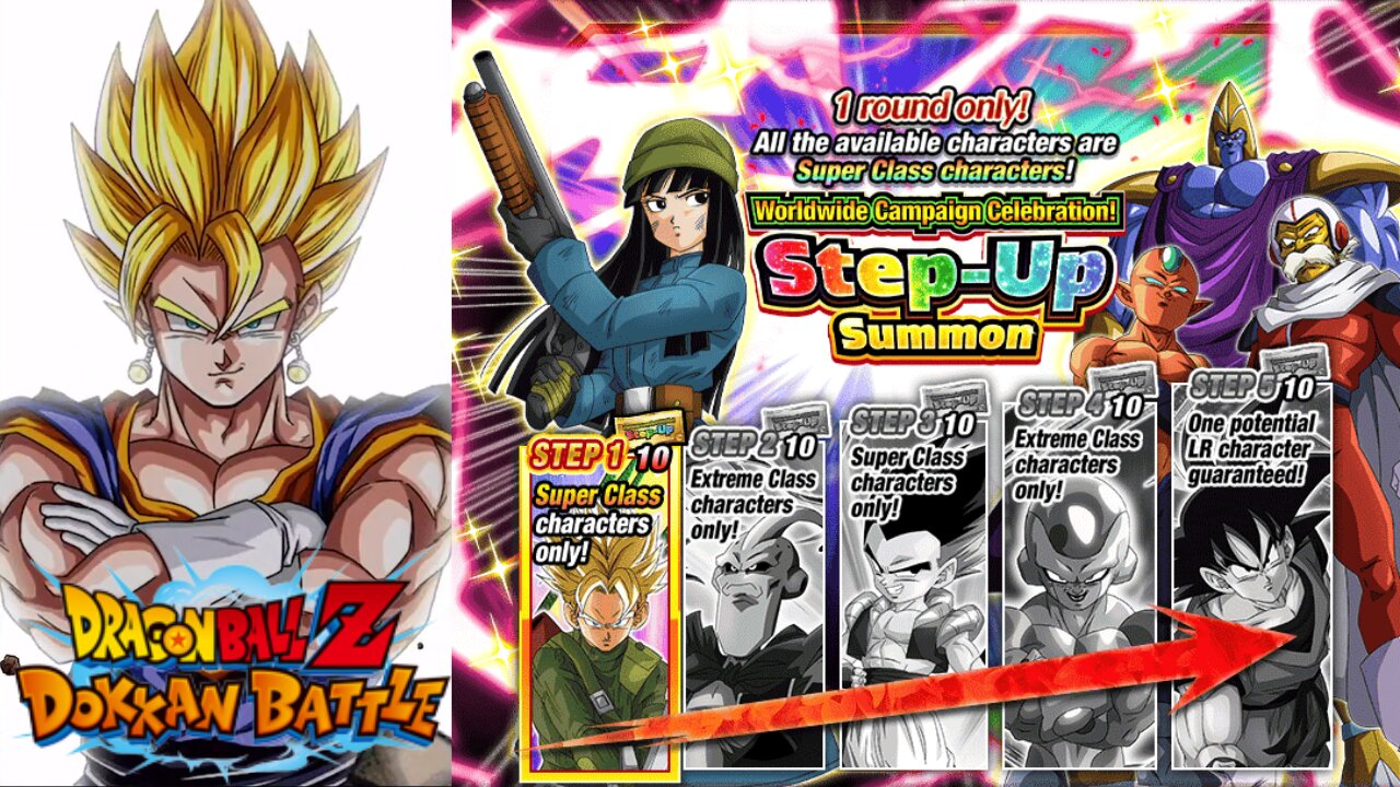 DBZ Dokkan Battle: WWC Ticket Step Up Summon Banner