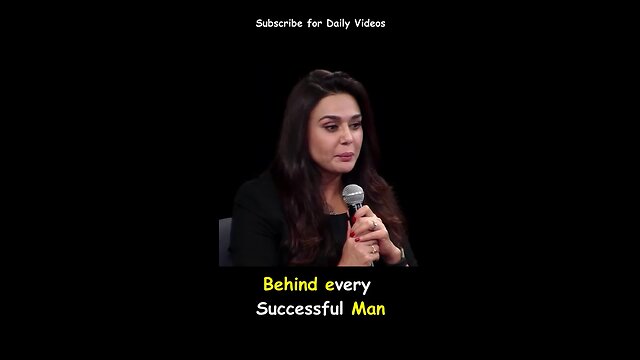 Behind every successful Man there is a women |preity zinta motivation speech