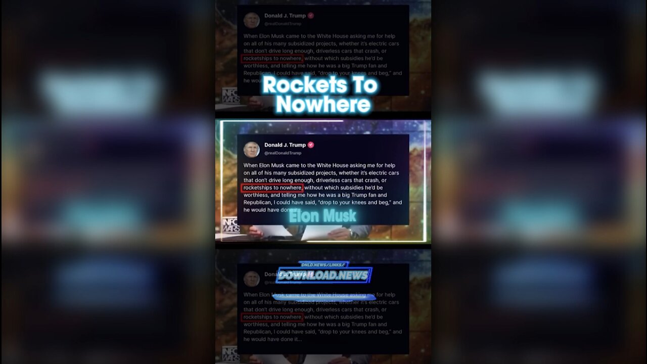 Trump Told Us Elon Musk's Rockets Don't Go Anywhere (Because Genesis 1:6-8)