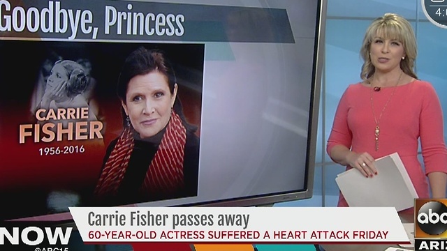 Carrie Fisher passes away after heart attack