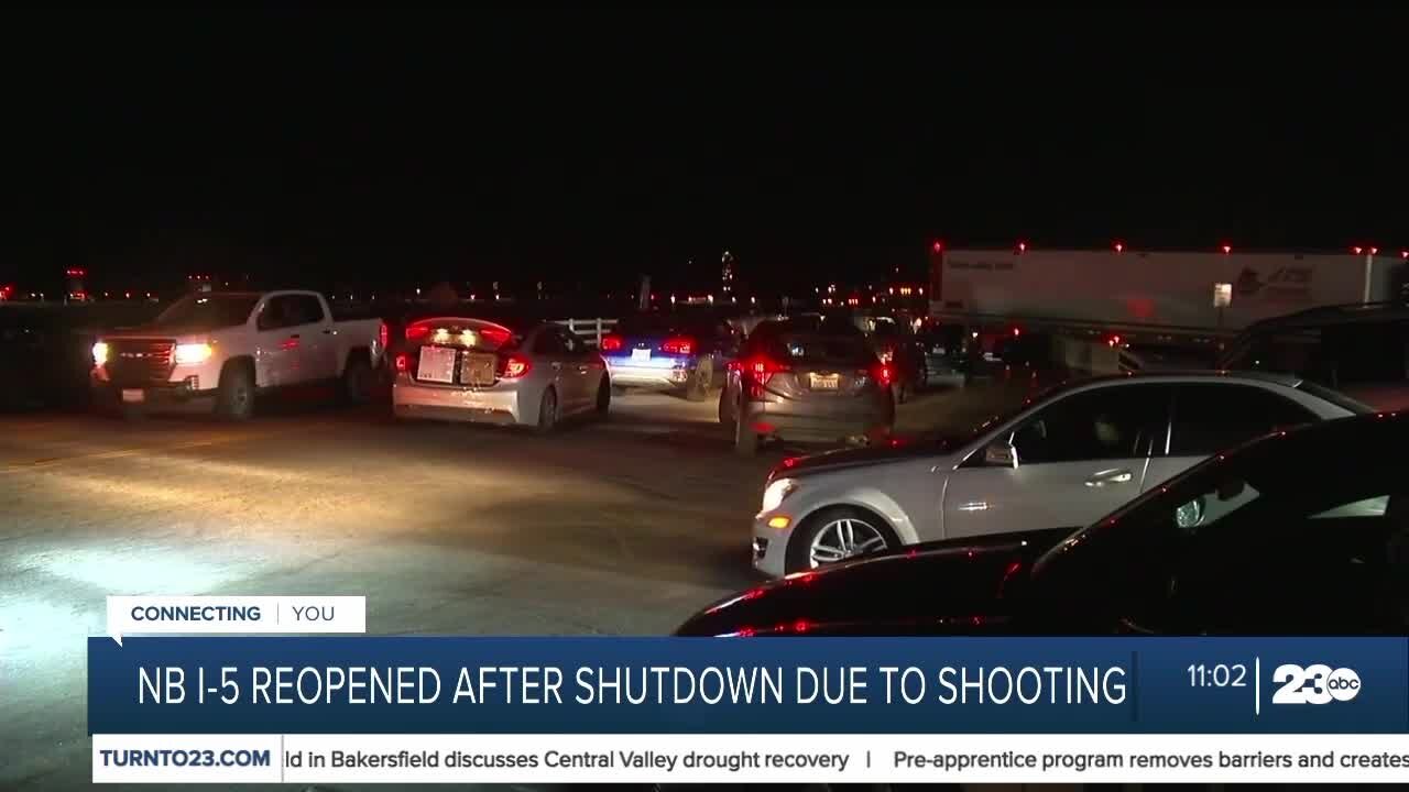 NB I-5 reopened after shutdown due to shooting