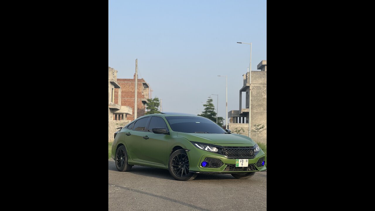 Civic X in MATE GREEN WRAP💚🔥