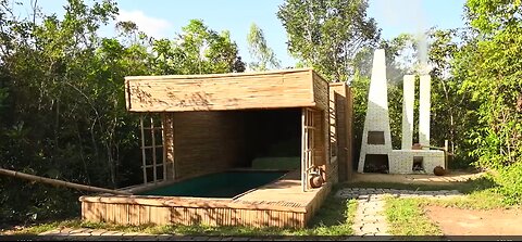 19Day Building A-Vision Bamboo Villa Use Ancient Tools