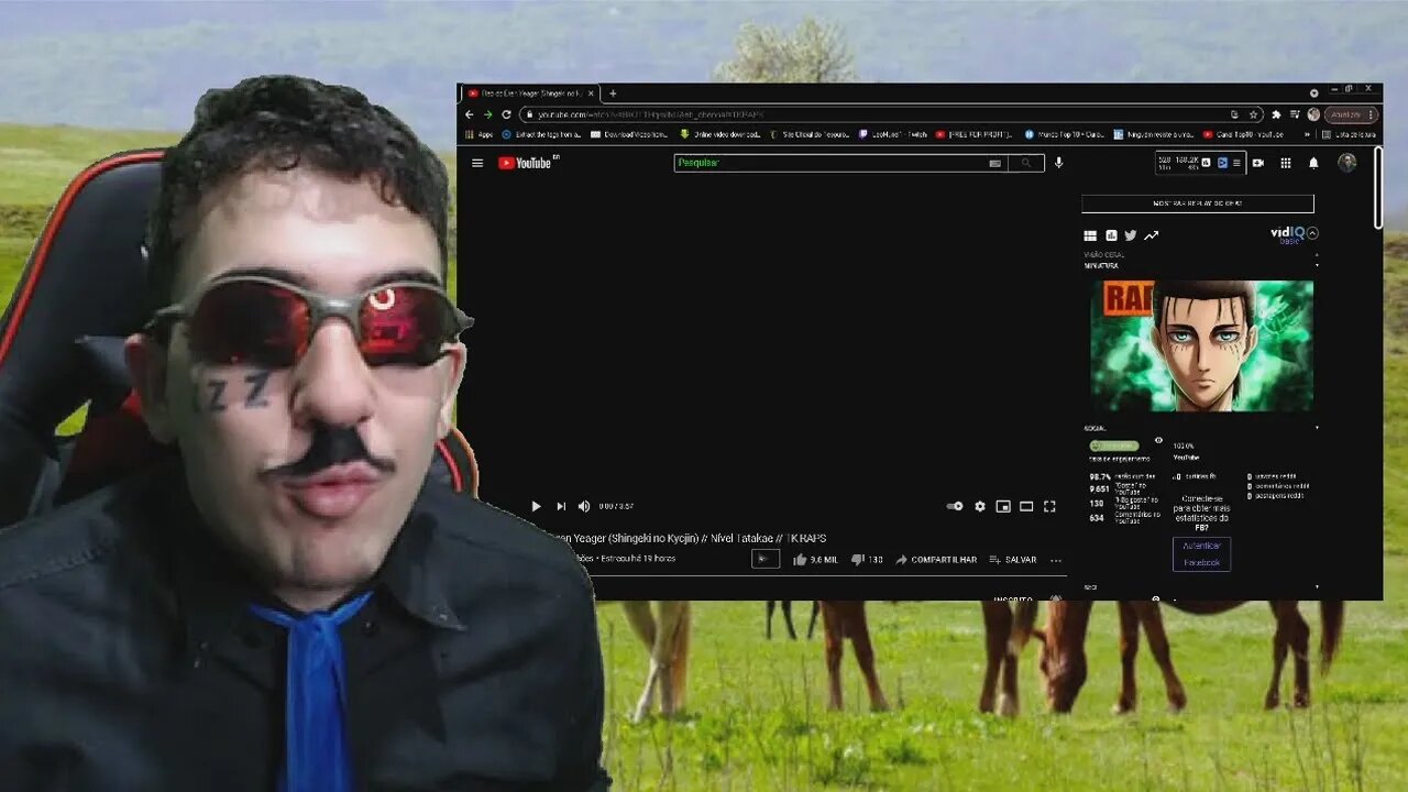 PASTOR REACT Rap do Eren Yeager (Shingeki no Kyojin) // Nível Tatakae // TK RAPS