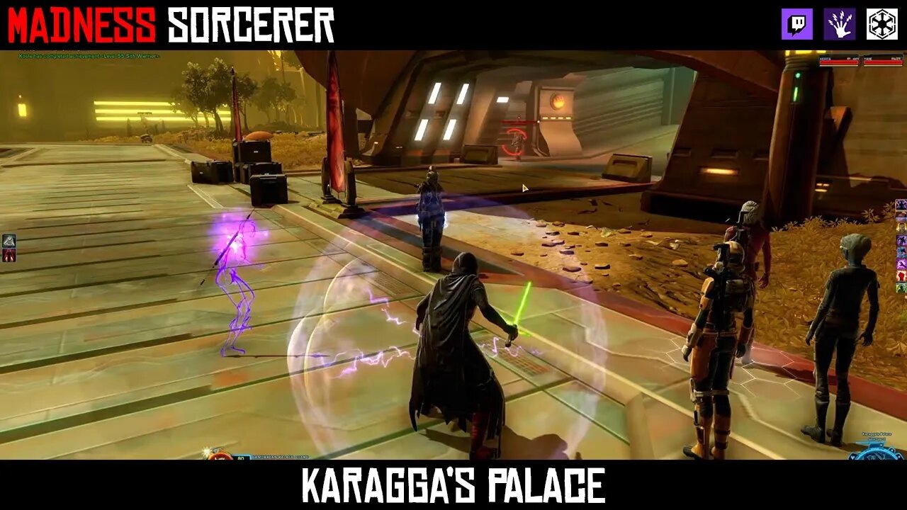 SWTOR Madness Sorcerer PvE | Karagga's Palace Story Difficulty Playthrough