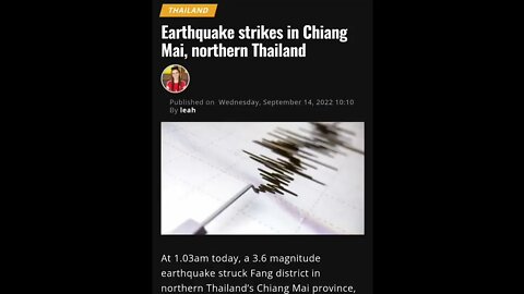 Earthquake week?