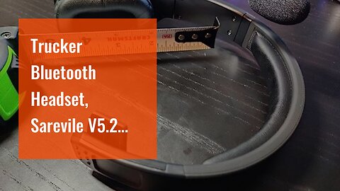 Trucker Bluetooth Headset, Sarevile V5.2 Wireless Headset with Upgraded Microphone AI Noise Can...