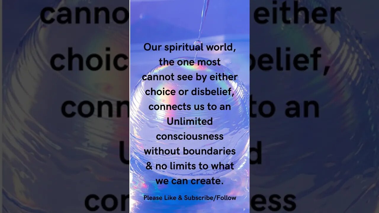 Our Spiritual World