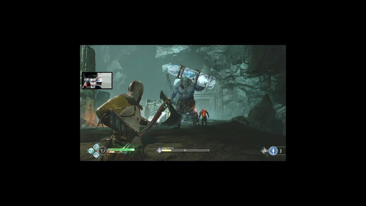 God of War - MATAMOS o TROLL DE GELO - Gameplay/Walkthrough Completo no CARD FINAL #godofwar #shorts