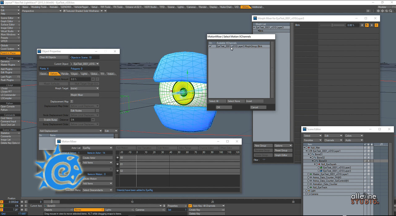 Lightwave3D Cartoon Eye Setup Pt2 (*XChannel Setup)