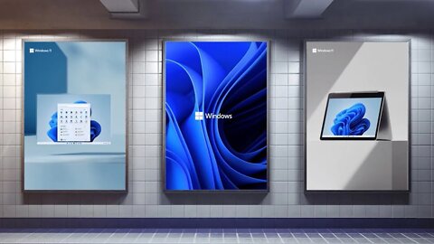 Windows 11 Bloom and Windows 11 logo