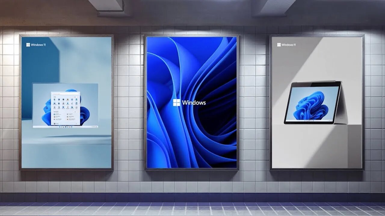 Windows 11 Bloom and Windows 11 logo