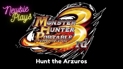 MONSTER HUNTER PORTABLE 3RD MHP3rd - hunt the arzuros (NEWBIE PLAYS) ft. Rhein