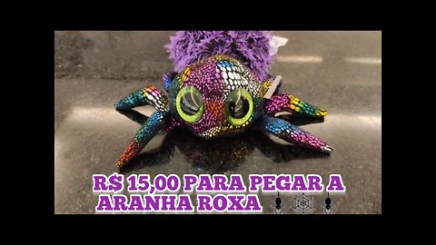 GASTEI R$ 15,00 PARA PEGAR A ARANHA ROXA 🕷️🕸️🕷️