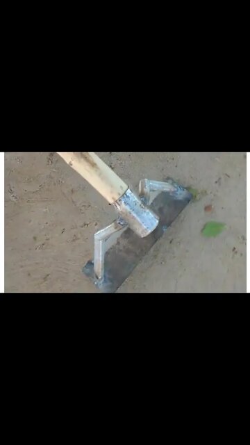 Enxada feita com pé de vela de Bike Serrote velho Part 2