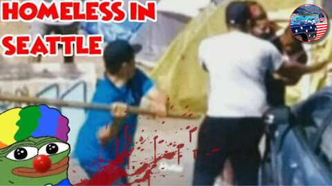 Family RUNS OVER Machete Wielding Homeless Maniac ATTACKING Their Car In Seattle