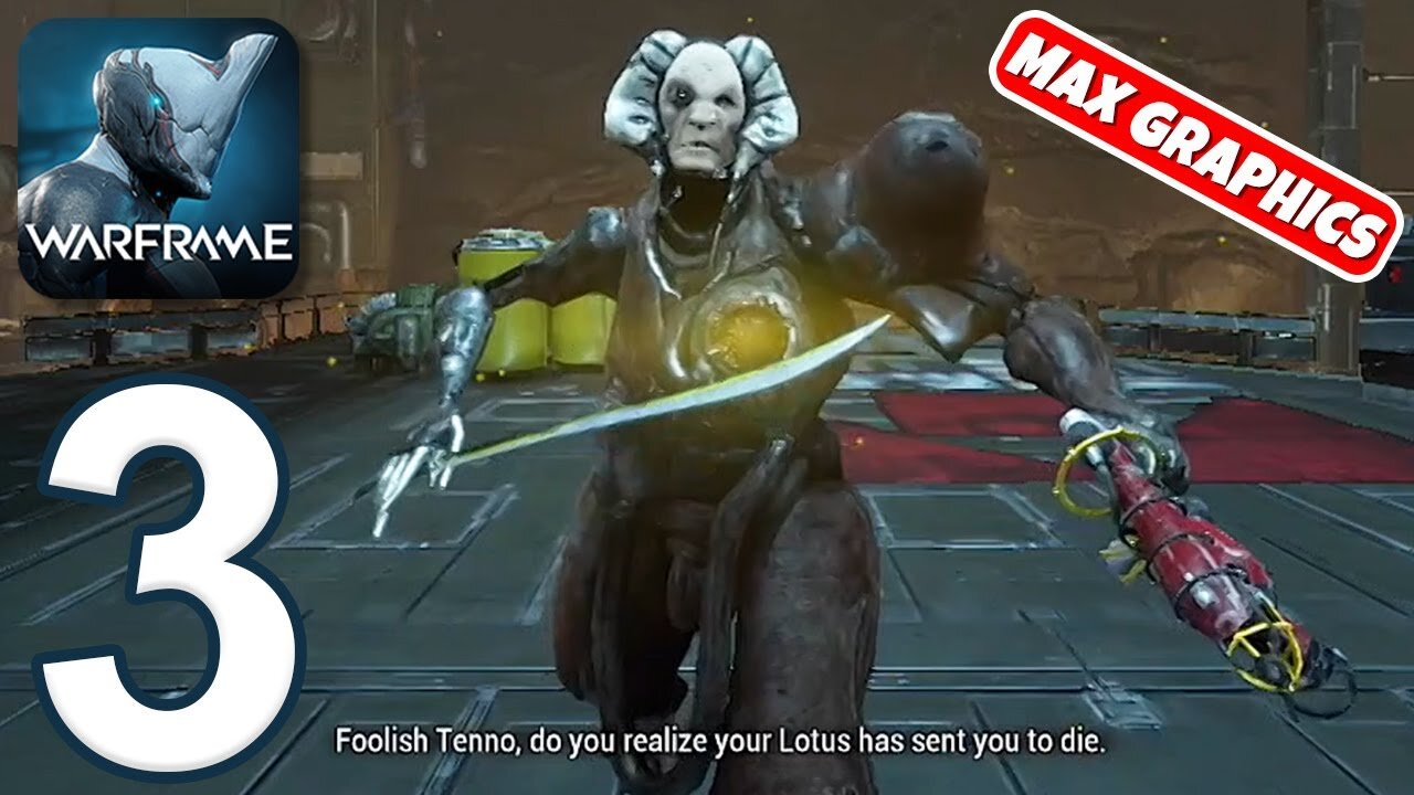 Warframe Mobile - Gameplay Walkthrough Part 3 - Vor's Prize Completed