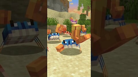 caranguejo no universo do minecraft!! #viral #minecraft #shorts