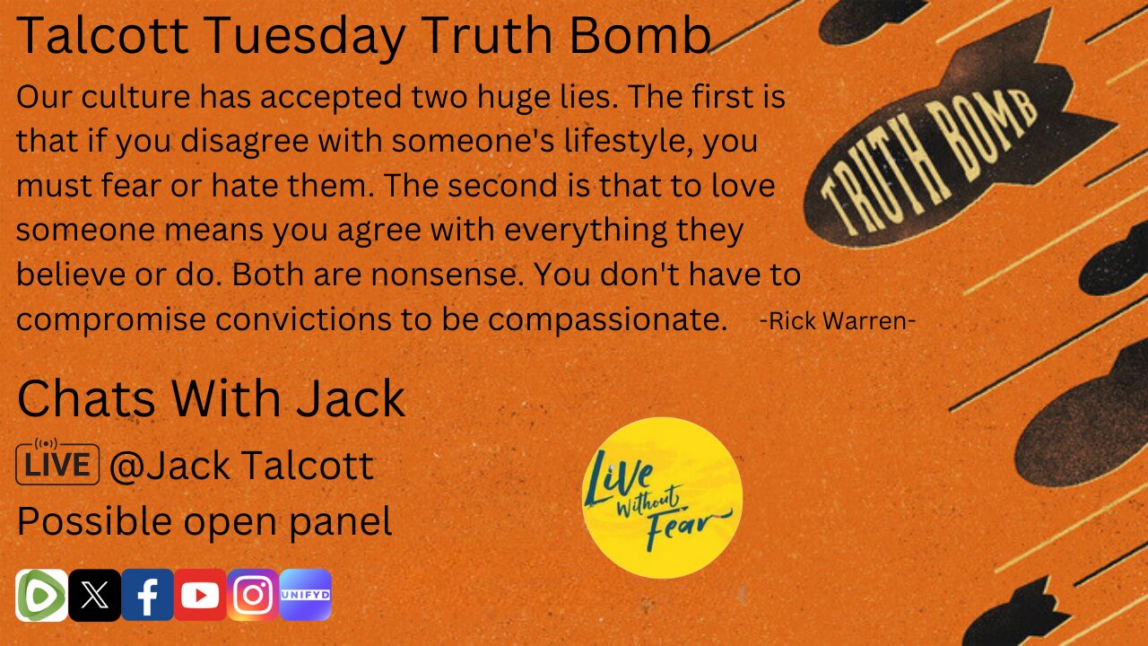 Let's Discuss War and Peace; #TalcottTuesday with Jack and Open(ish) Panel Opportunity