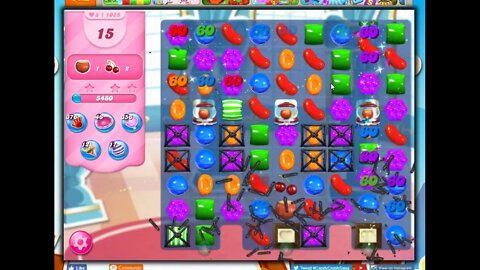 Candy Crush Level 1025 Talkthrough, 19 Moves 0 Boosters