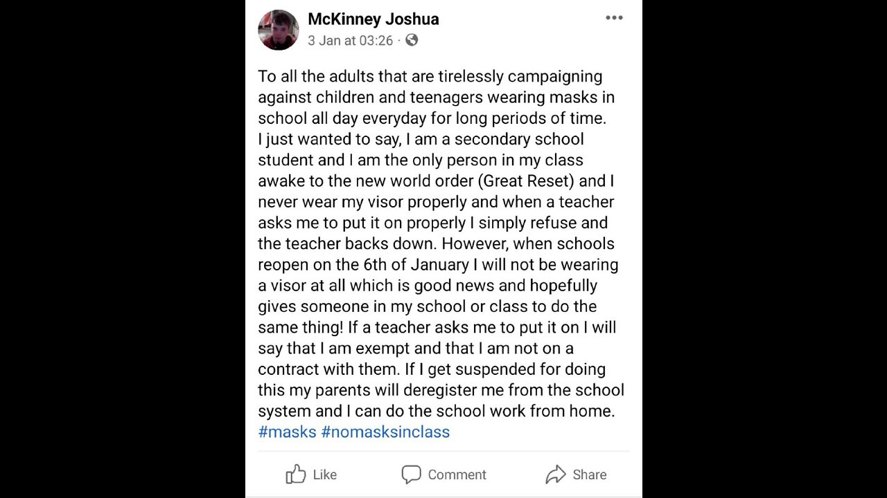 The facebook post that turned my class peers against me