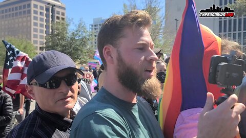 Owen Shroyer Faces Off with Pro Sex Change for Children Rally Participants