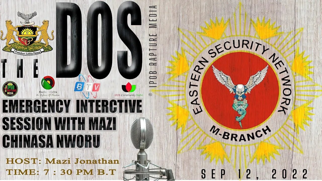 THE DOS: Live Emergency Interactive Session From Mazi Chinasa Nworu Via RBL | Sep 12, 2022