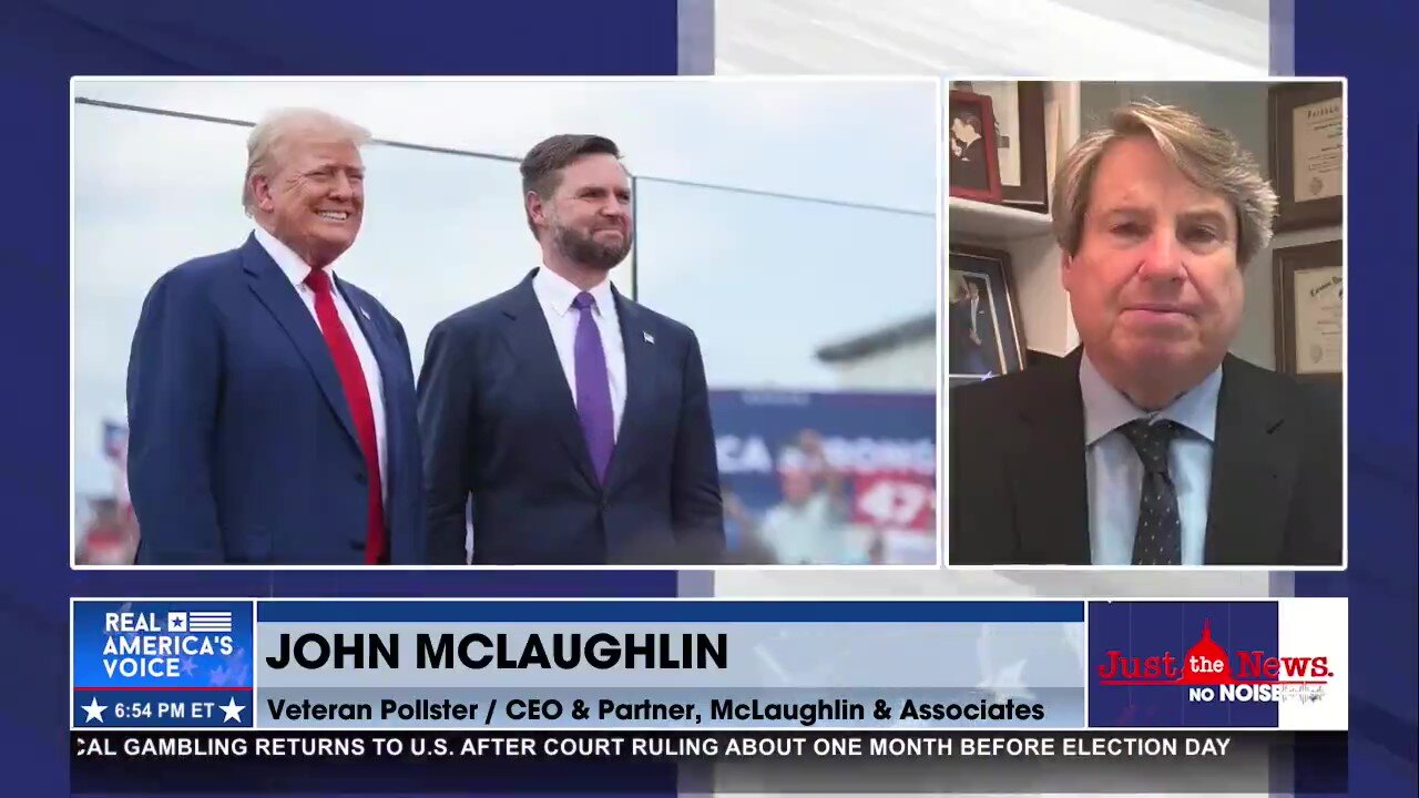 Pollster John McLaughlin says Hispanic voters support for Trump is outperforming 2020 numbers