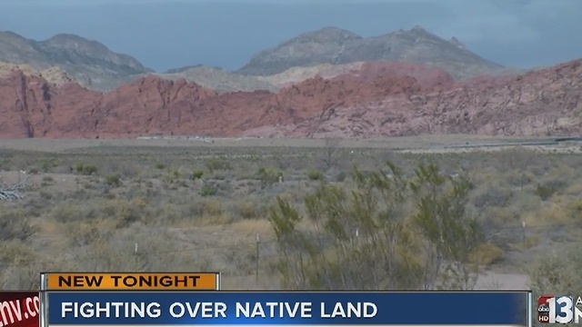 Right over land near Red Rock Canyon National Conservation Area