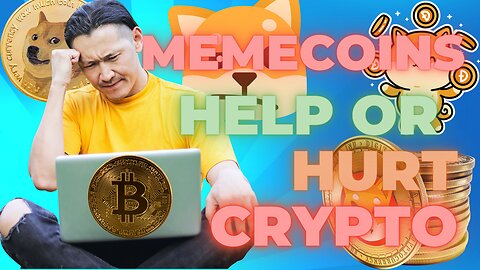 Crypto MEMECOINS HELPFUL or HURTFUL?!?!😬 #bitcoin