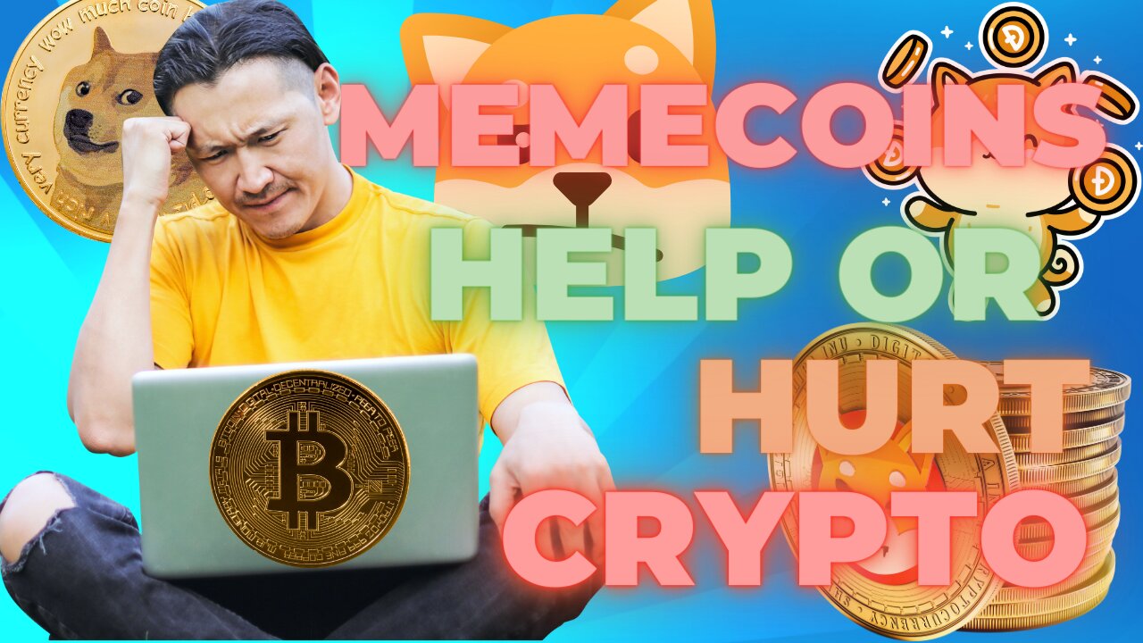 Crypto MEMECOINS HELPFUL or HURTFUL?!?!😬 #bitcoin