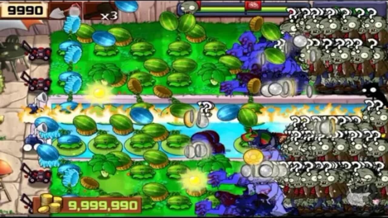 Plant vs zombie 22 mod apk winter melon and melon pult