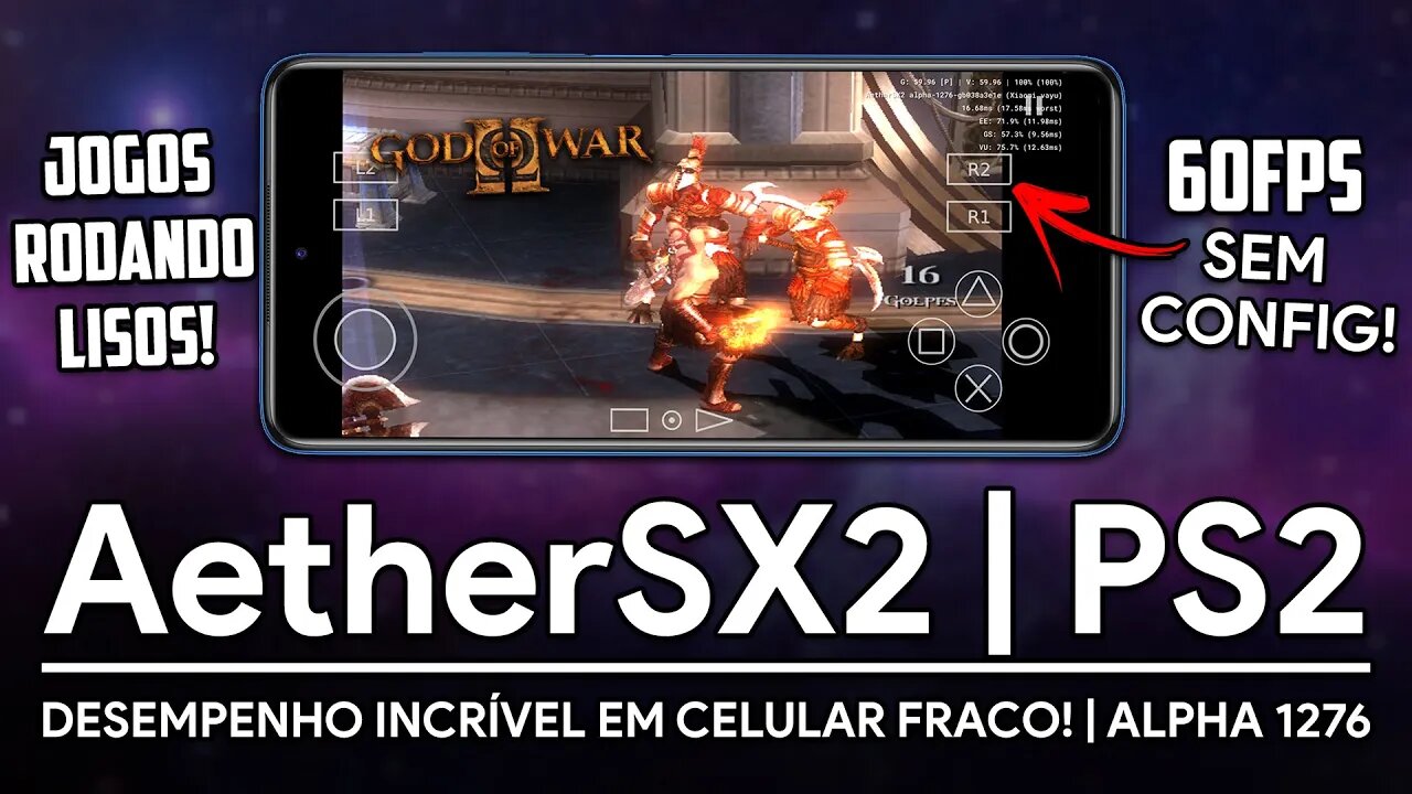 AETHERSX2 ESTÁ INCRÍVEL! | JOGOS RODANDO SEM CONFIGURAÇÃO! | AetherSX2 PS2 Emulator Alpha 1276