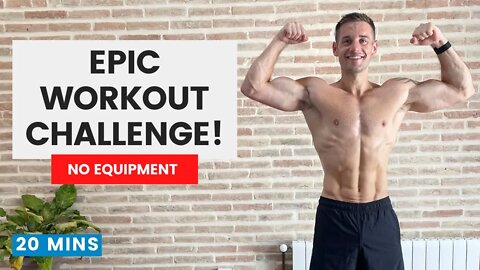 EPIC WORKOUT CHALLENGE! Get LEAN, FIT & STRONG | 20 Minutes | No Equipment | #CrockFitApp